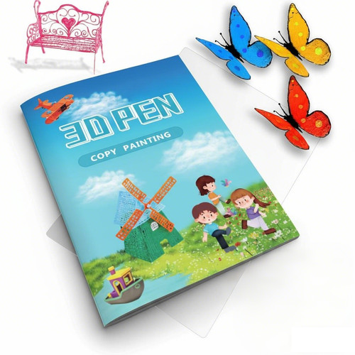 Penna stampa libro disegno - 3d,