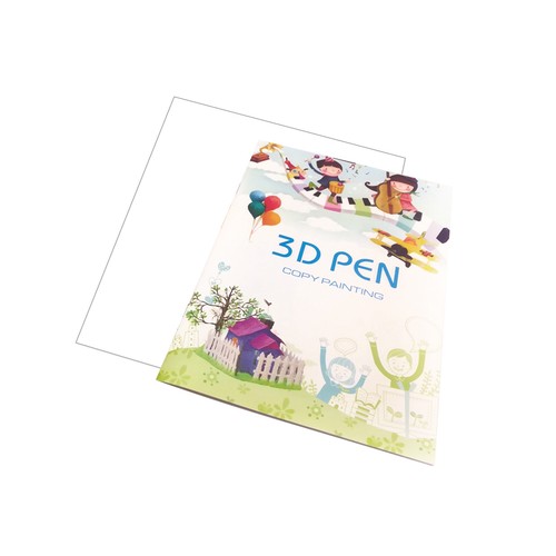 Penna stencil modello - 3d, libro