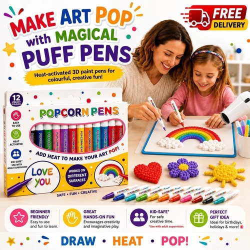 12pcs penne popcorn magiche - penne,